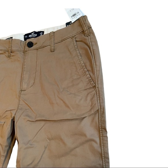 𝅺hollister SLIM STRAIGHT CHINO PANTS dark khaki 28x30 - Picture 9 of 13